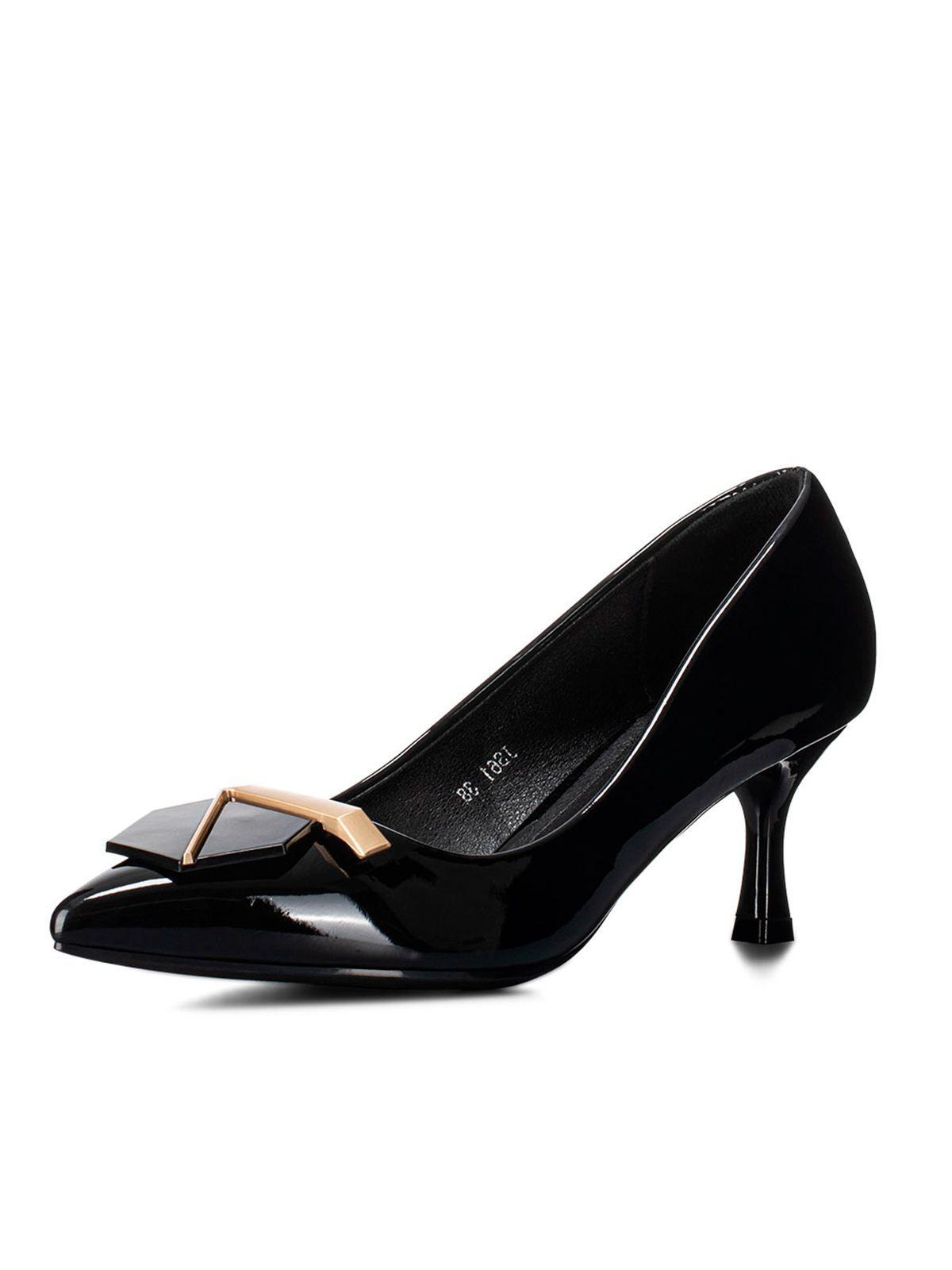 Zapatos Taco Negro Formal Mujer Weide JS61-0