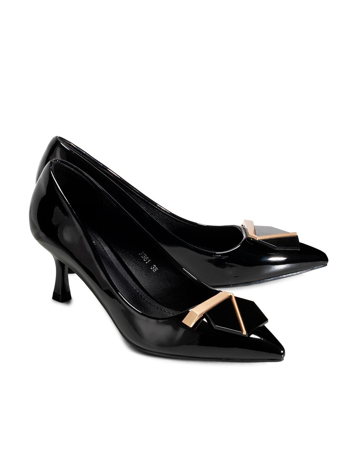 Zapatos Taco Negro Formal Mujer Weide JS61-4