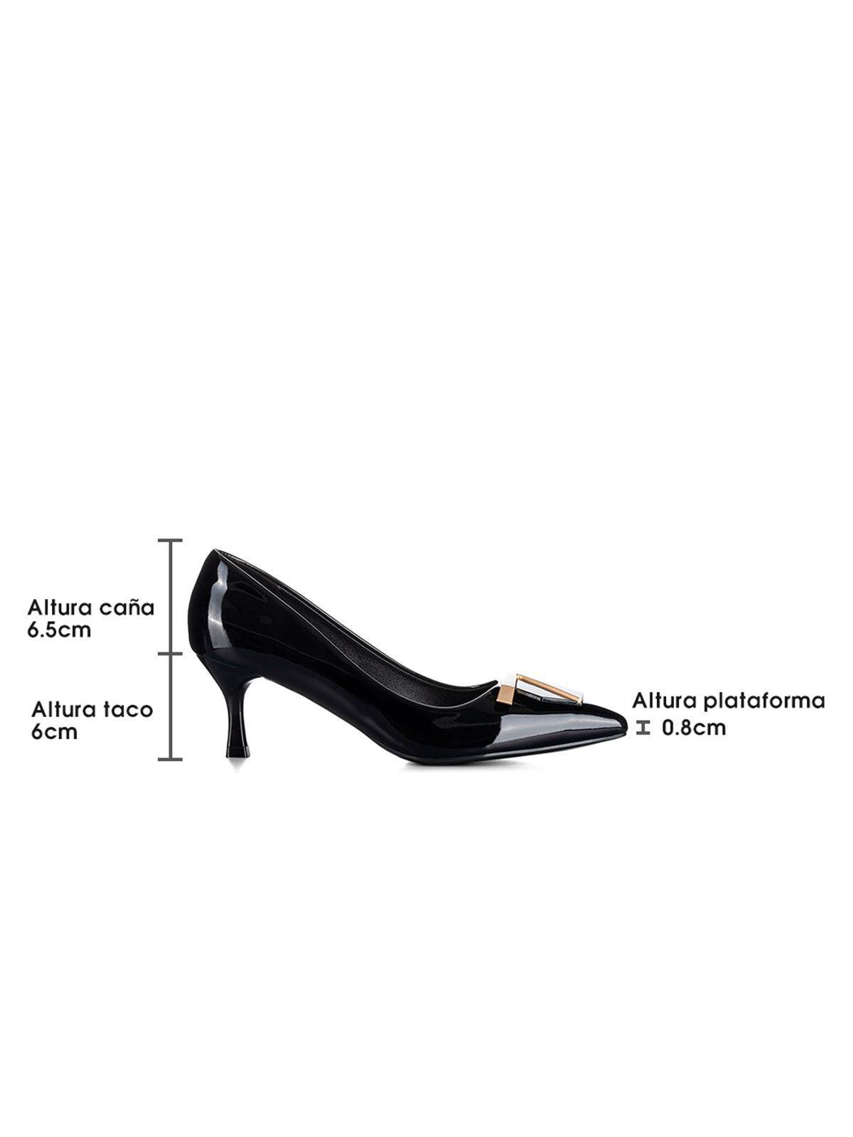 Zapatos Taco Negro Formal Mujer Weide JS61-5