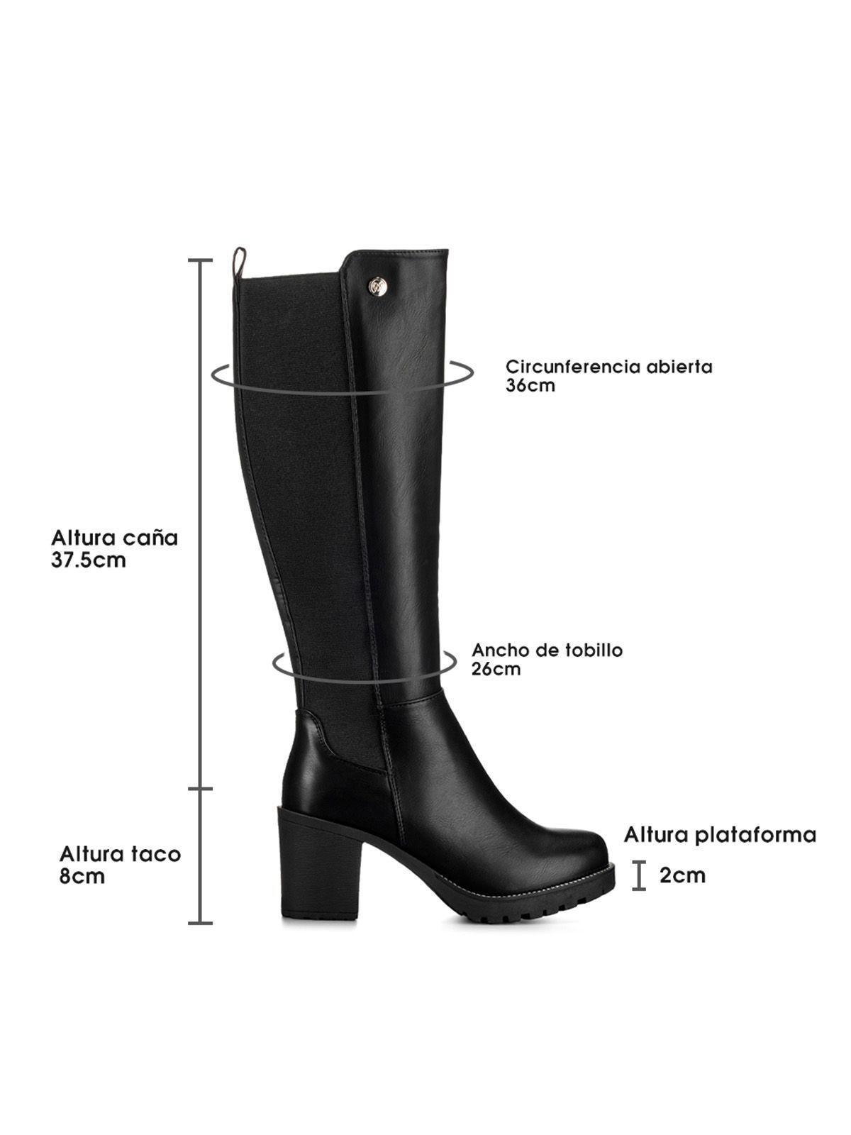 Bota Negro Casual Mujer Weide ZS53-5