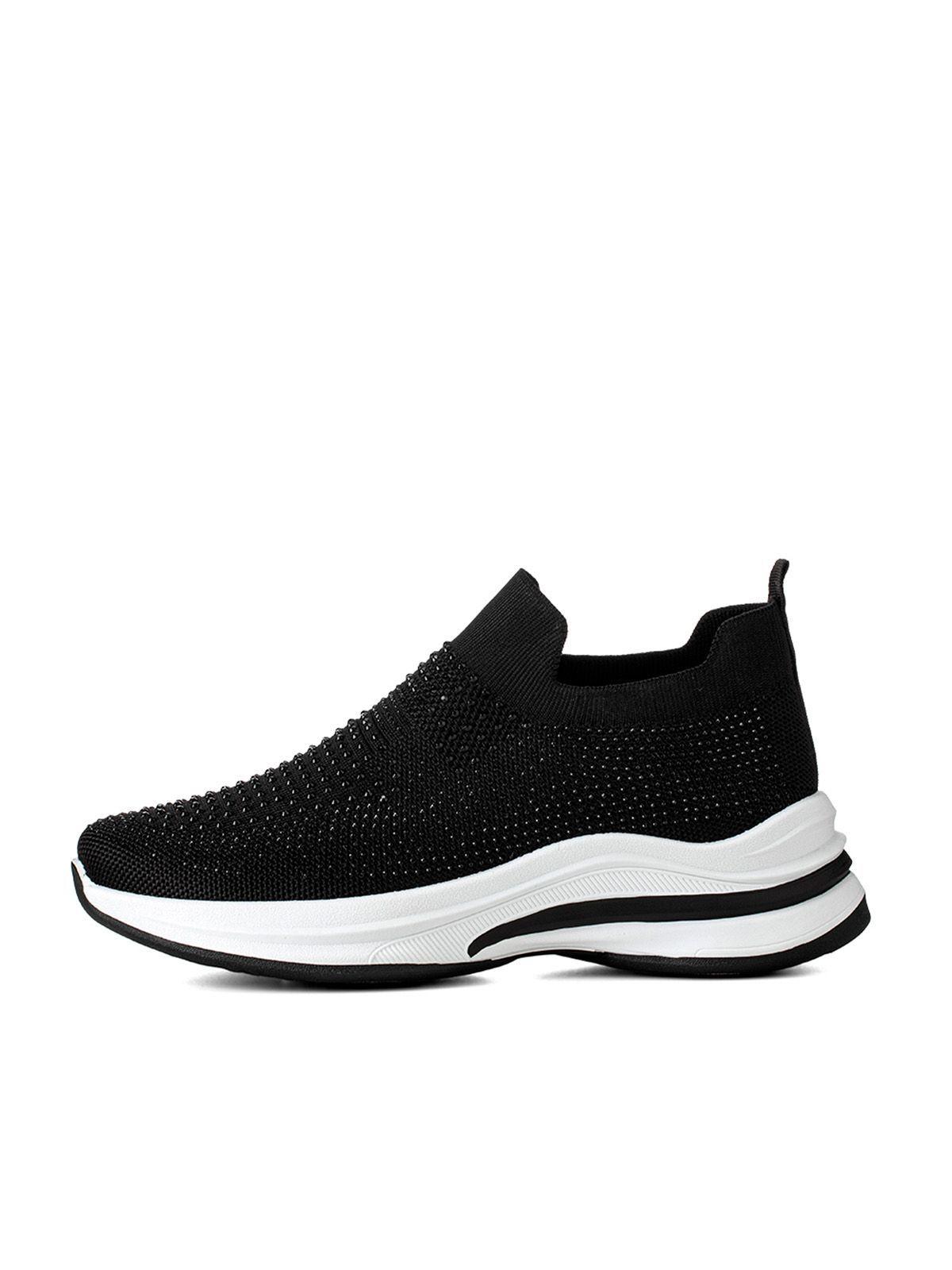 Zapatilla Negro Casual Mujer Weide TFA197-2