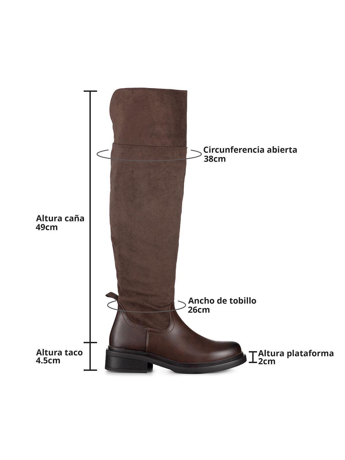 Bota Larga Mujer Moda Gamuza Con Felpa Vintage Weide CZY601-8