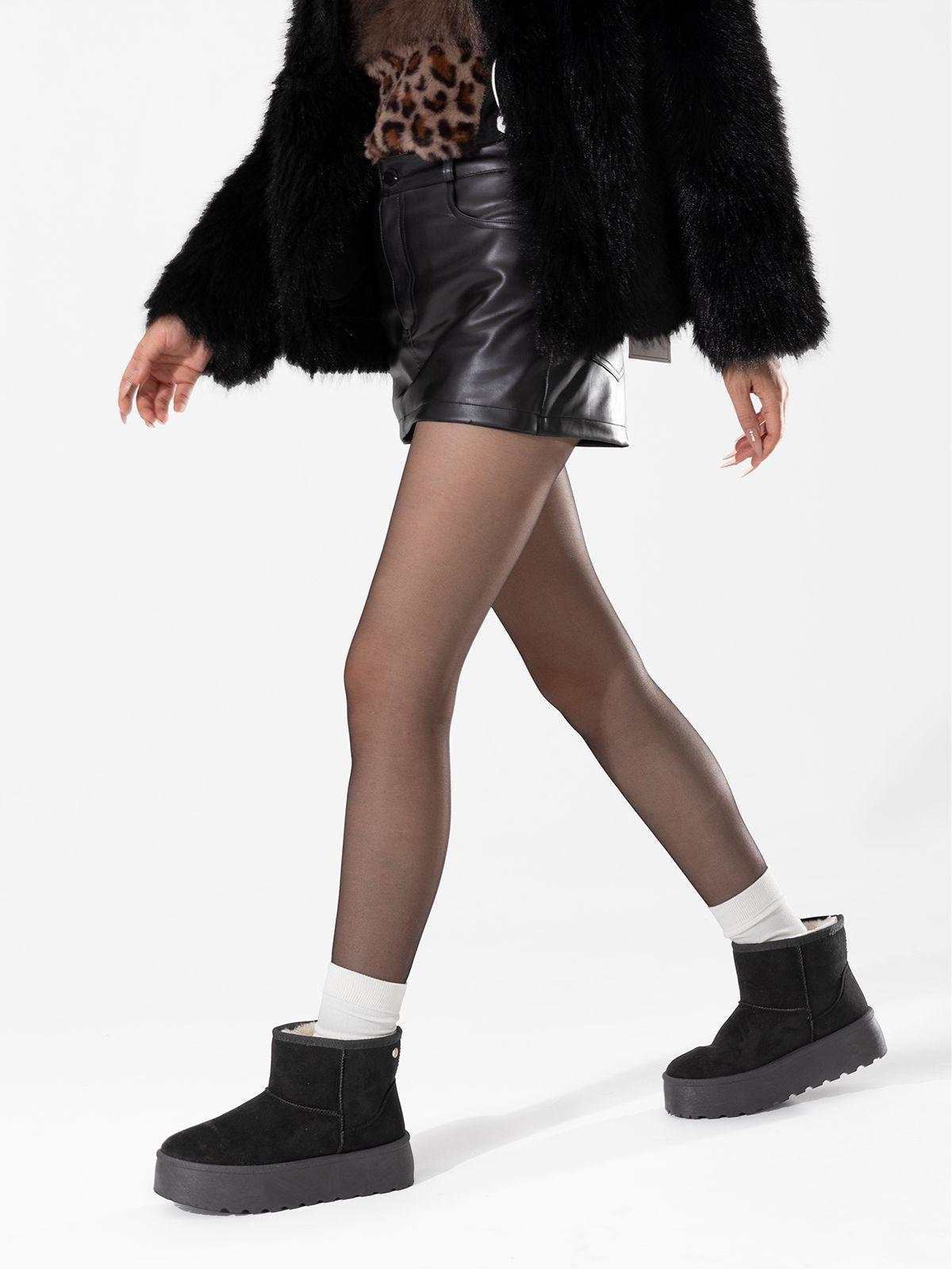 Botin Negro Casual Mujer Weide LT123-2