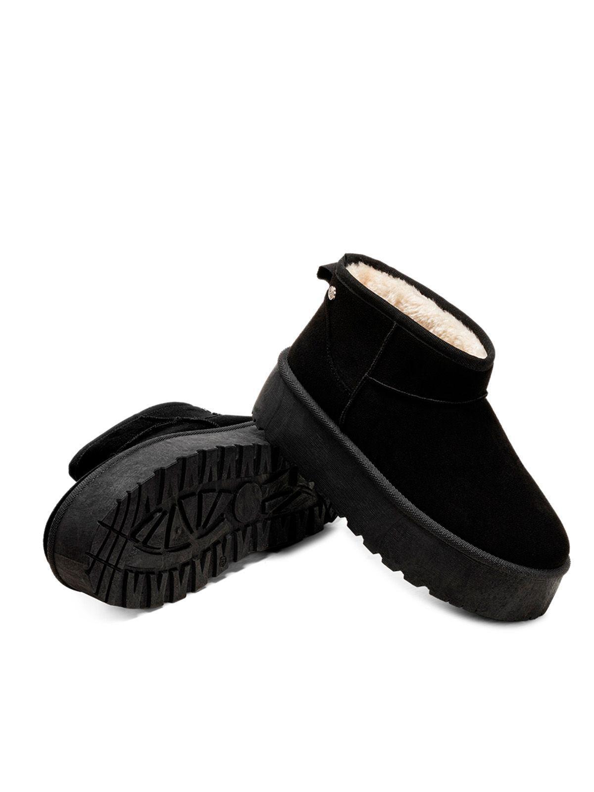 Botin Negro Casual Mujer Weide LT123-4