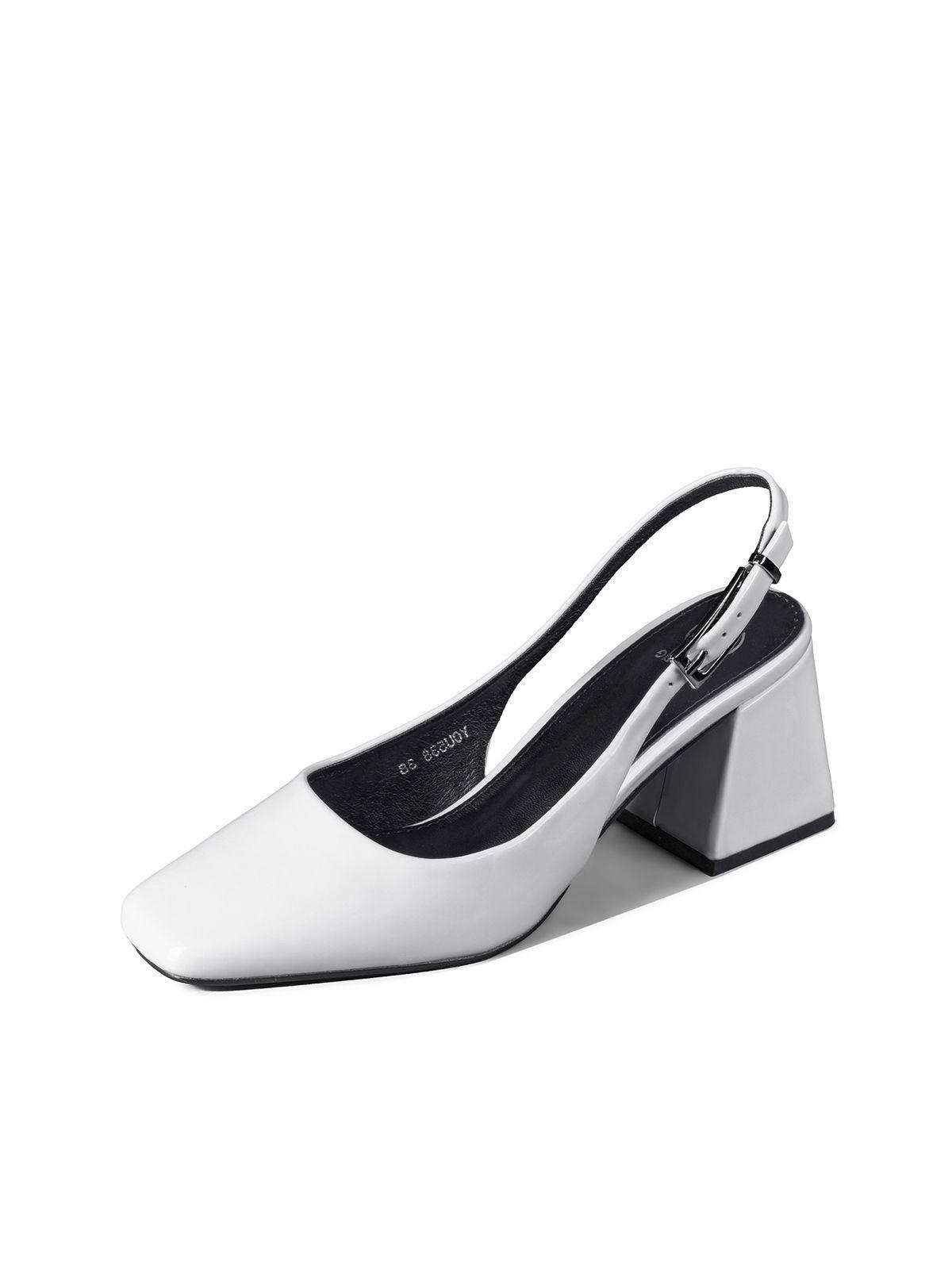 Zapato Taco Talón abierto Simil Charol  Mujer Weide YOU538-0