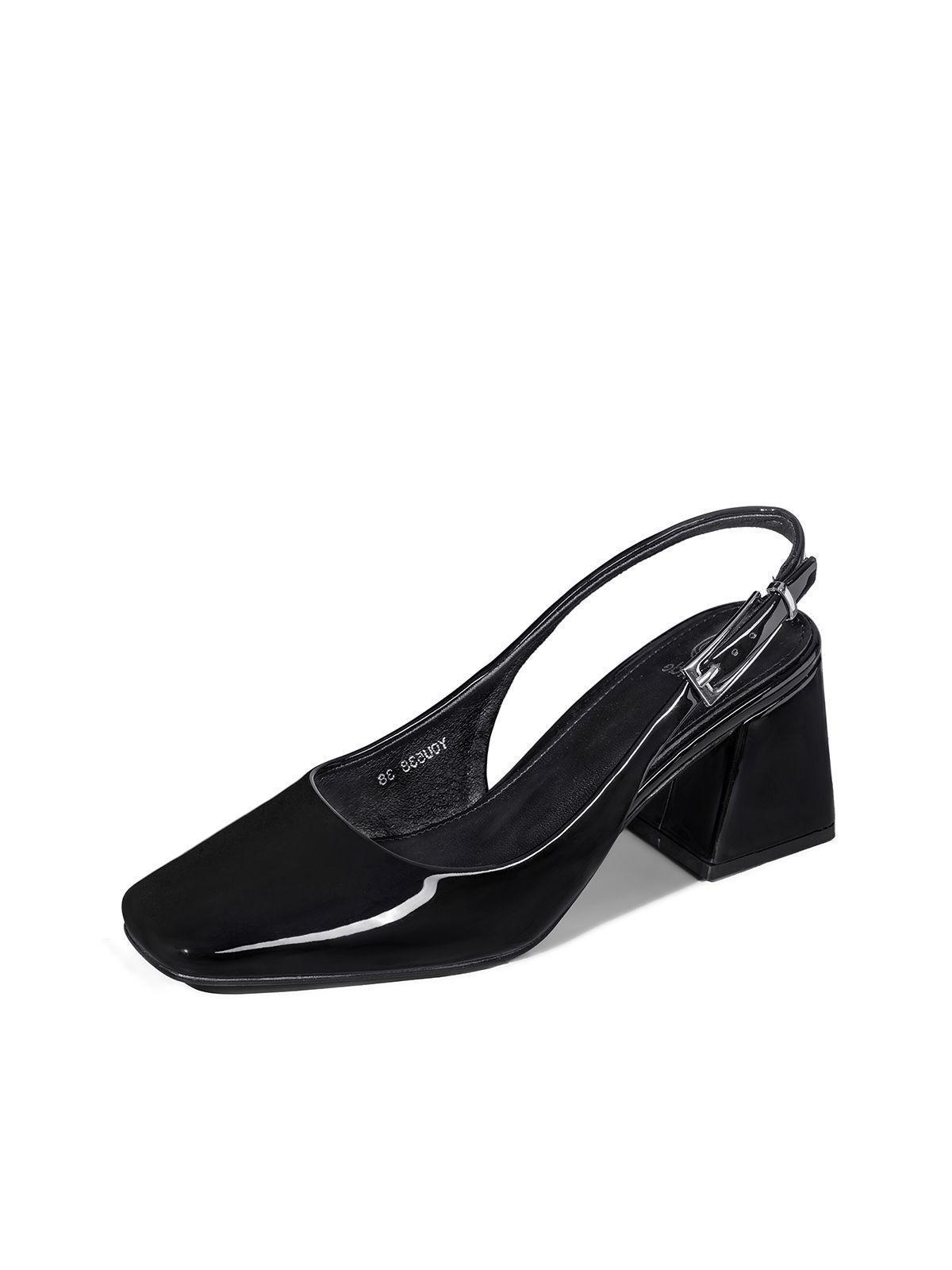 Zapato Taco Talón abierto Simil Charol  Mujer Weide YOU538-0