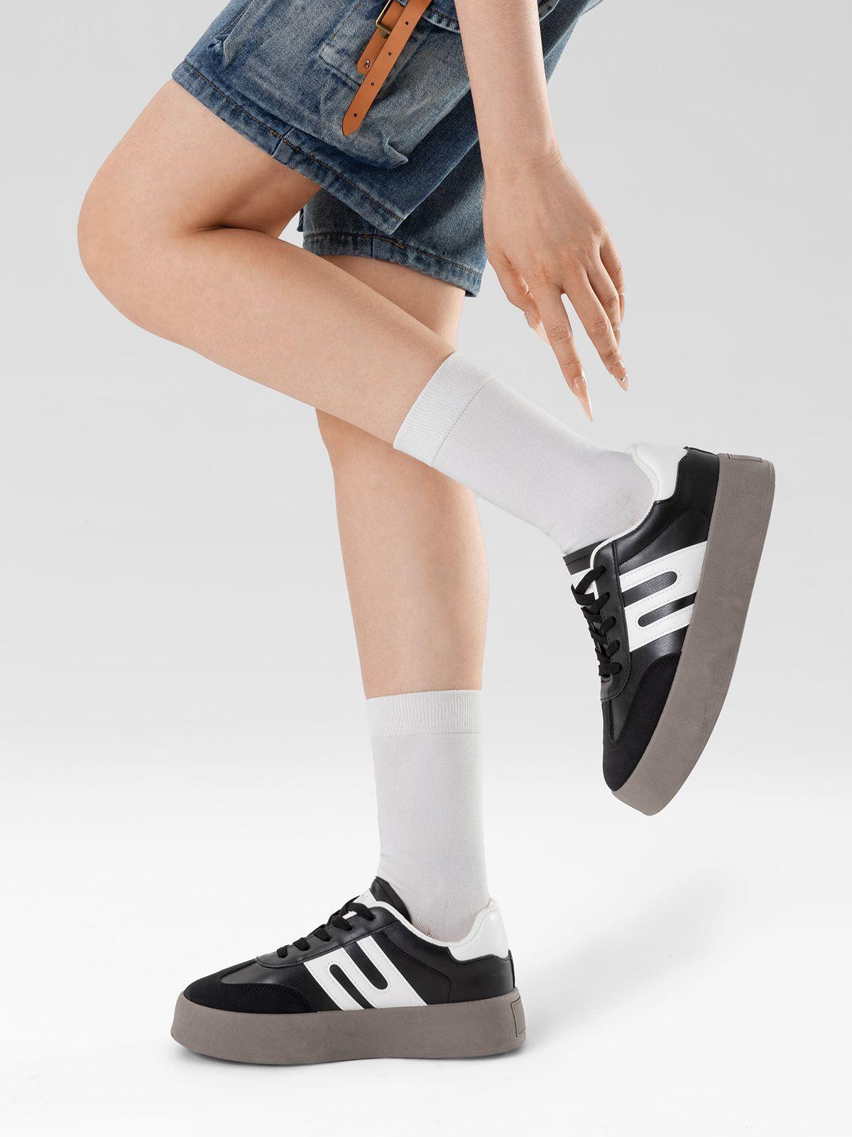 Zapatilla Casual Mujer Urbana Plataforma Confort Weide LT203-1