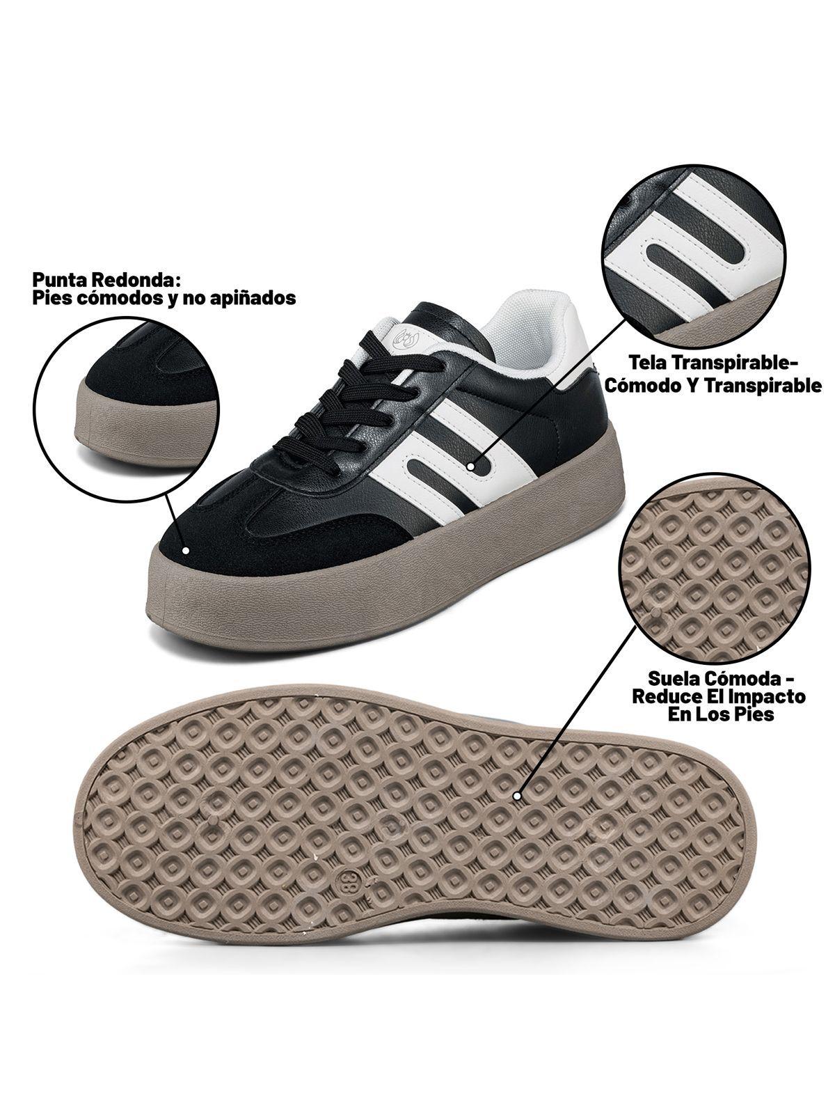 Zapatilla Casual Mujer Urbana Plataforma Confort Weide LT203-8