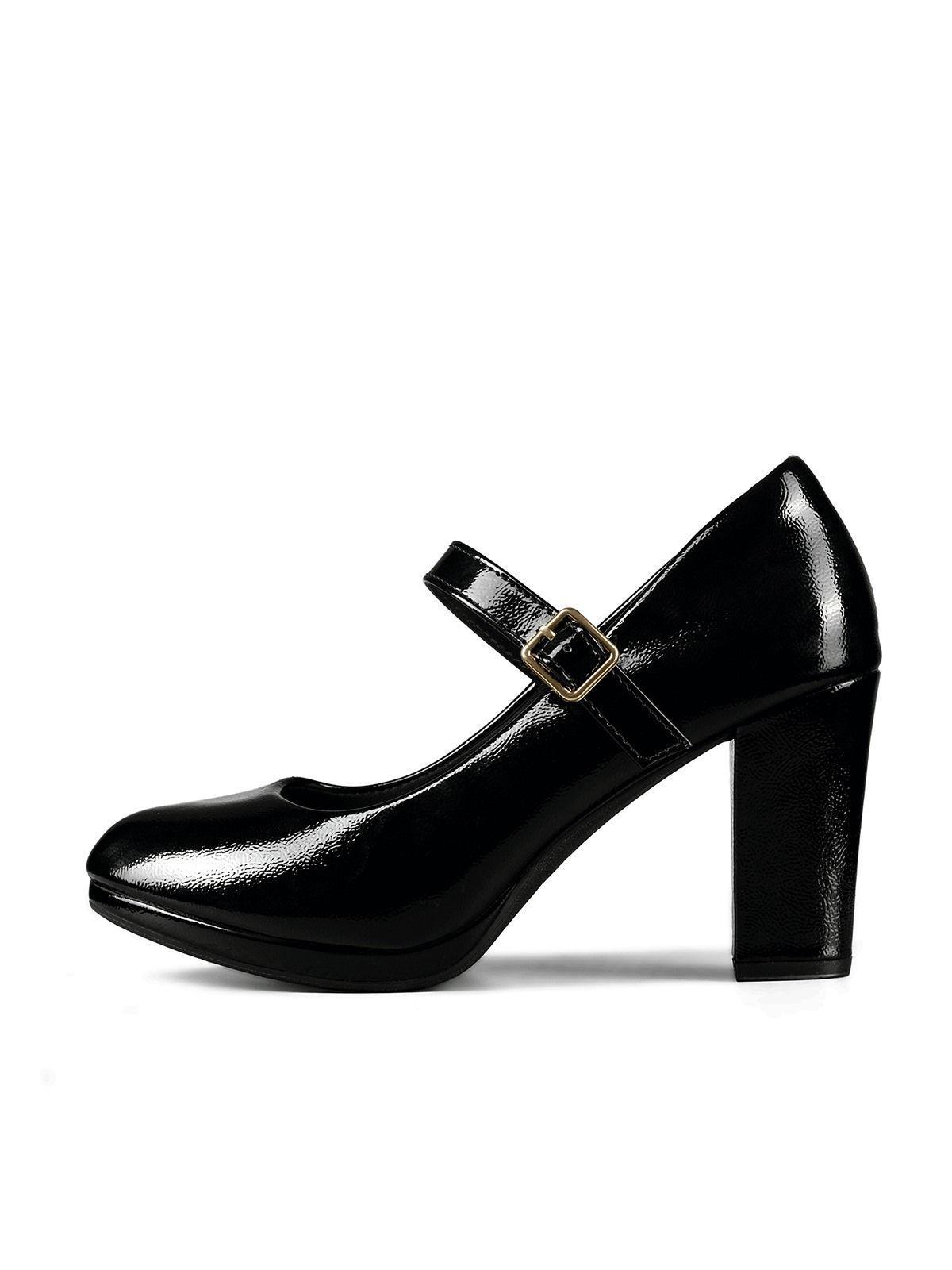 Zapatos Taco PU Acharolado Mujer Cuadrado Weide TFA318-1