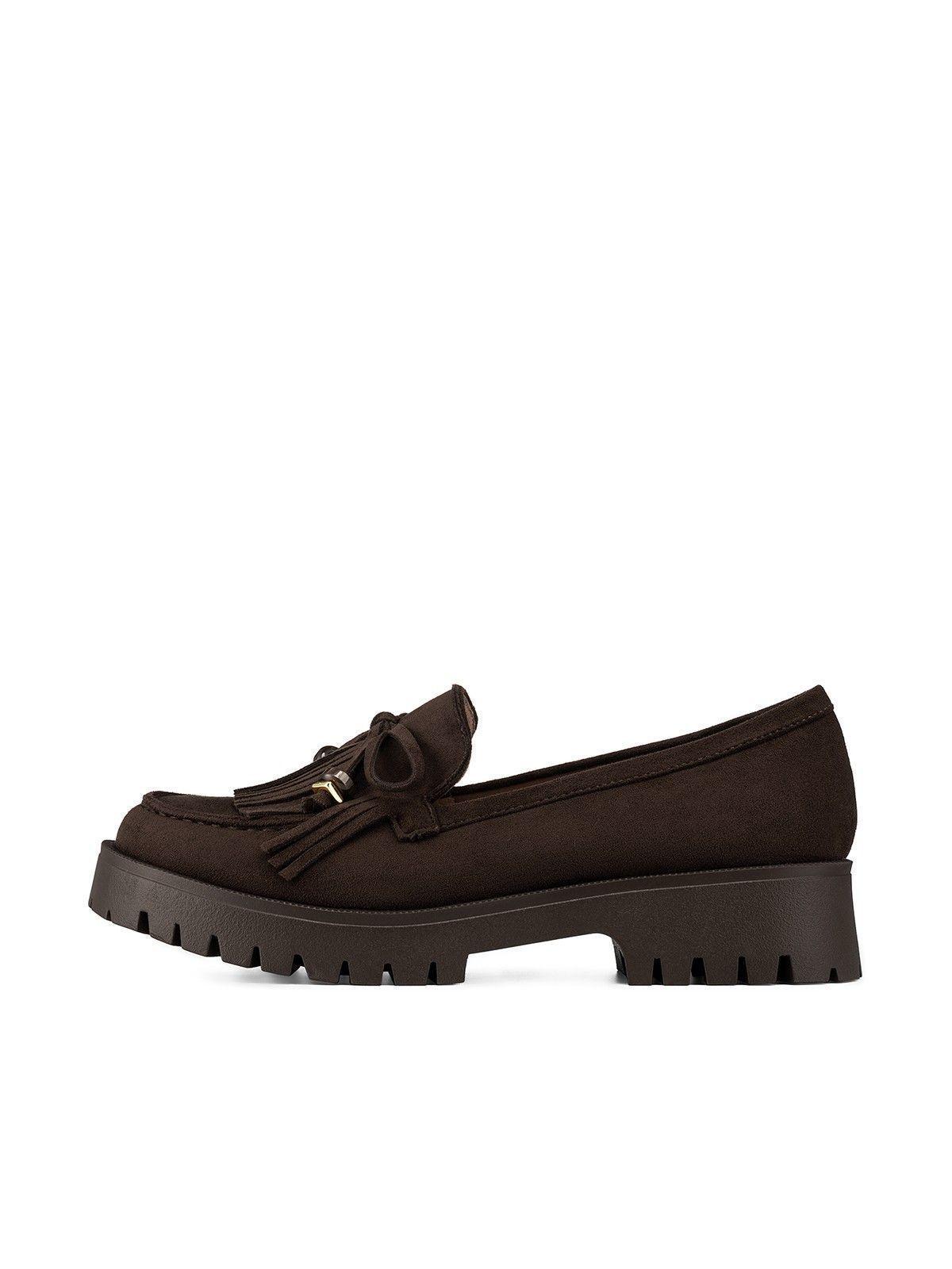 Mocasín Mujer Urbano con Flecos PU Textil Weide JN730-2
