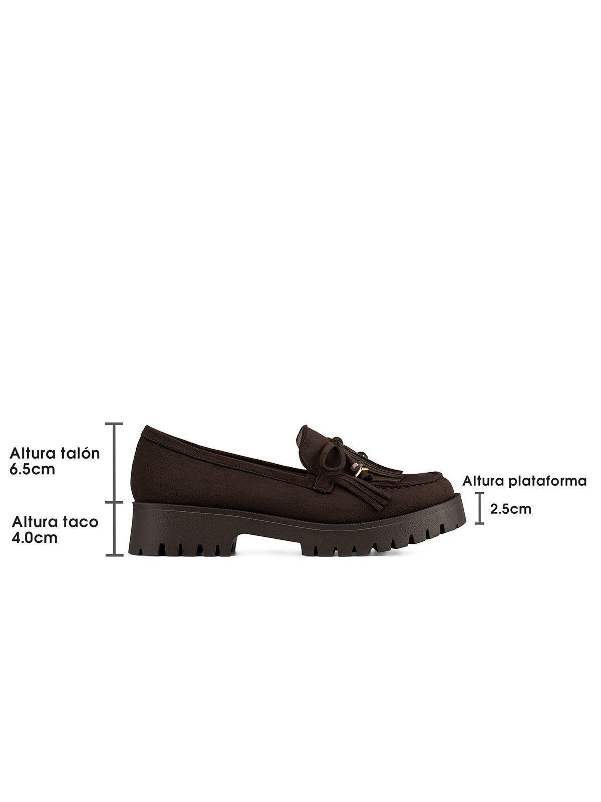 Mocasín Mujer Urbano con Flecos PU Textil Weide JN730-6