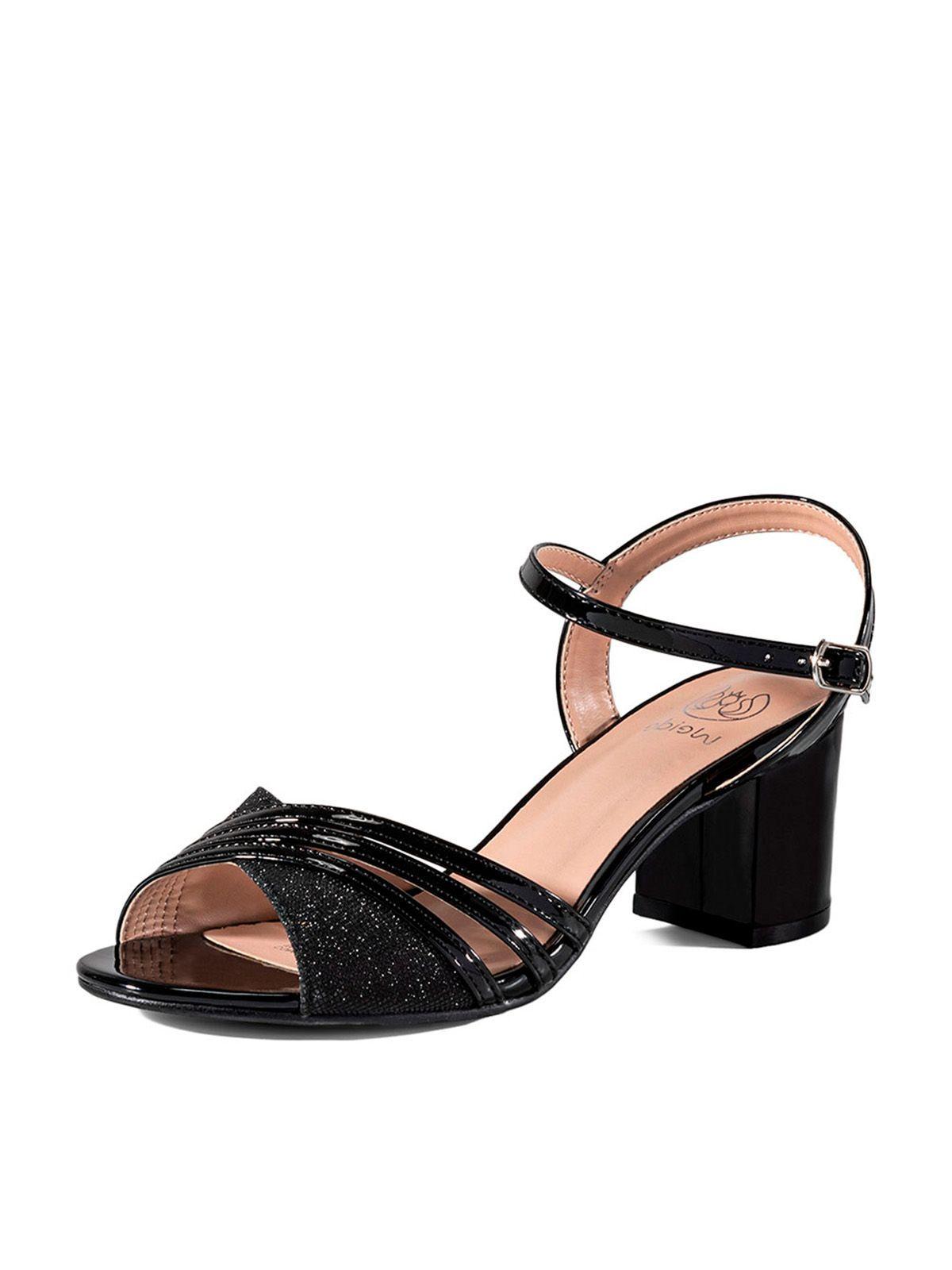 Sandalia Taco Negro Fiesta QIU257 Weide-0