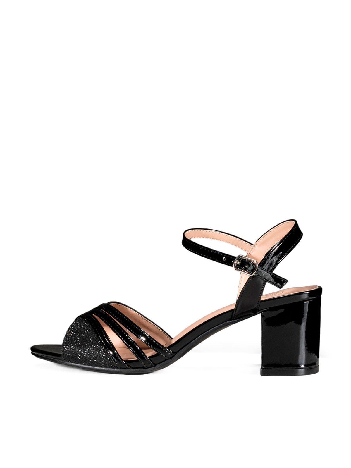 Sandalia Taco Negro Fiesta QIU257 Weide-2