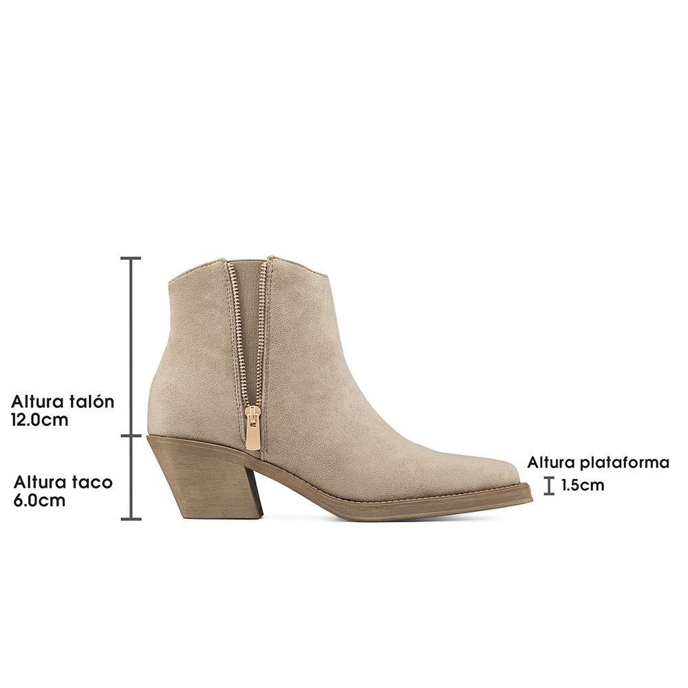 Botín Taco Mujer Casual PU Weide CZY651-7