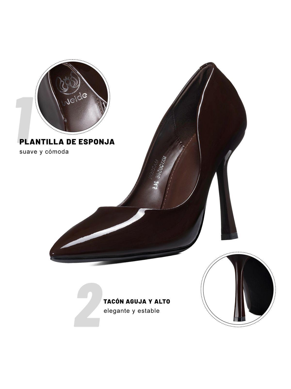 Zapato Taco Alto Mujer Elegante PU Weide YOU566-7