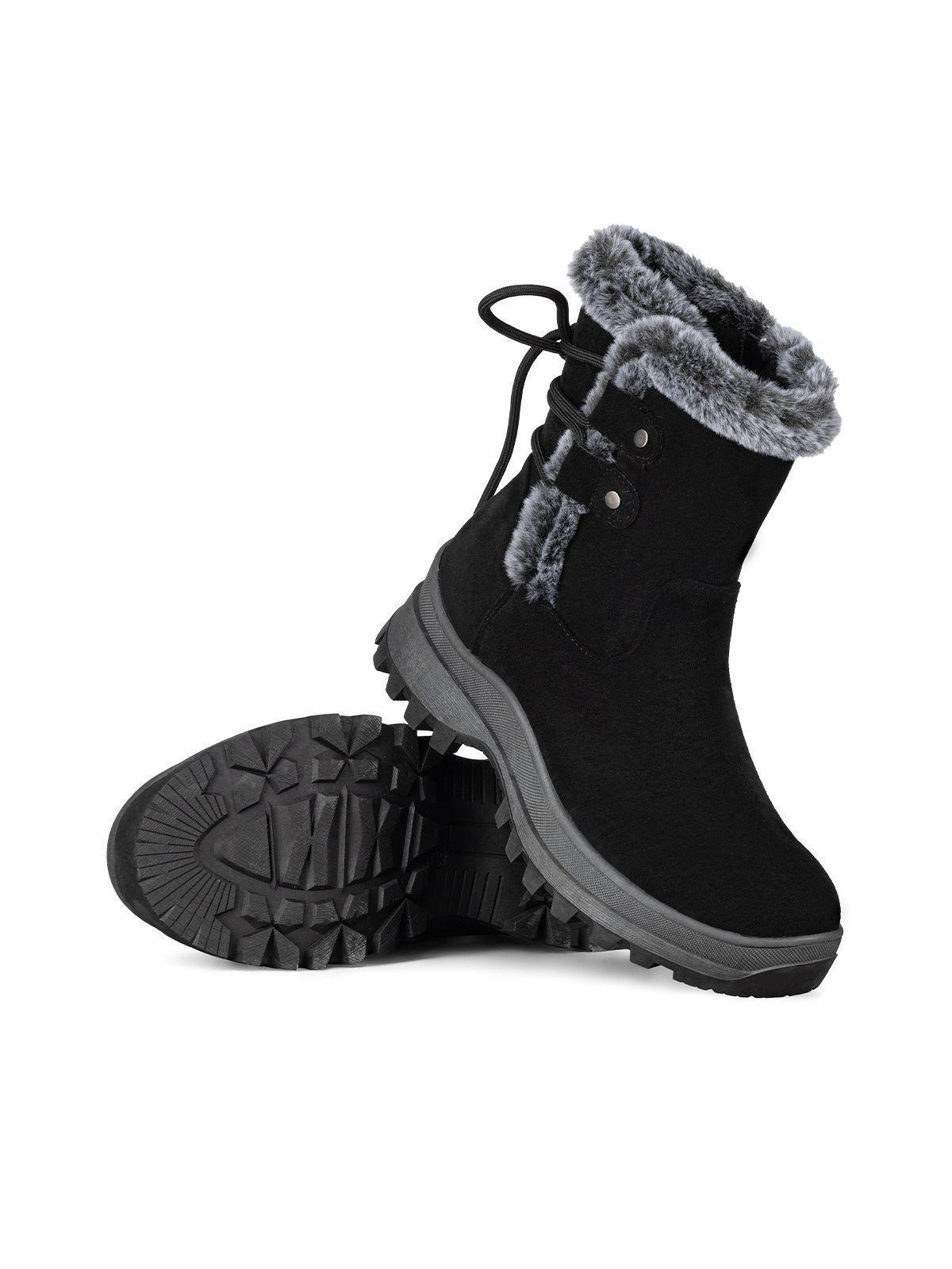 Botin Mujer Casual Con Felpa Plataforma Vintage Weide CZY611-5