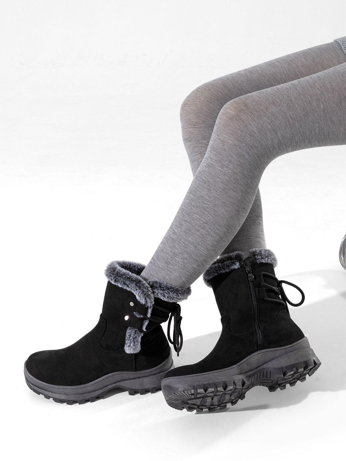 Botin Mujer Casual Con Felpa Plataforma Vintage Weide CZY611-1