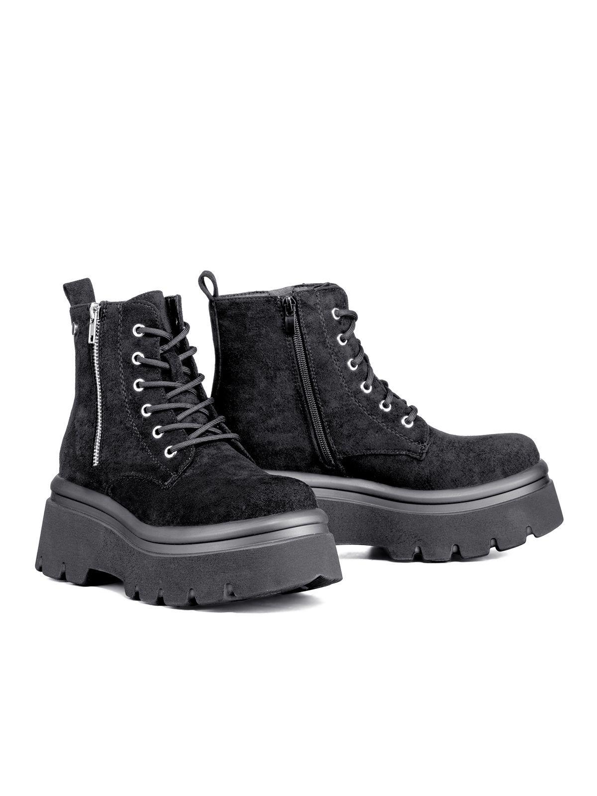 Botin Casual Mujer Eco Cuero Plataforma Weide DH87-5