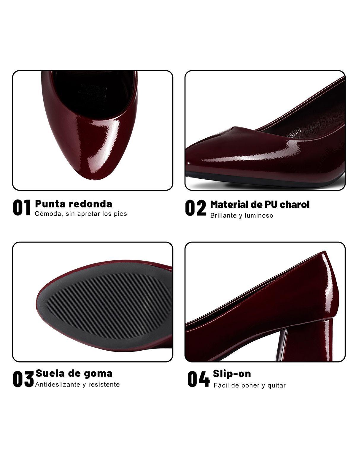Zapato Taco Mujer Formal PU Weide GH188-8