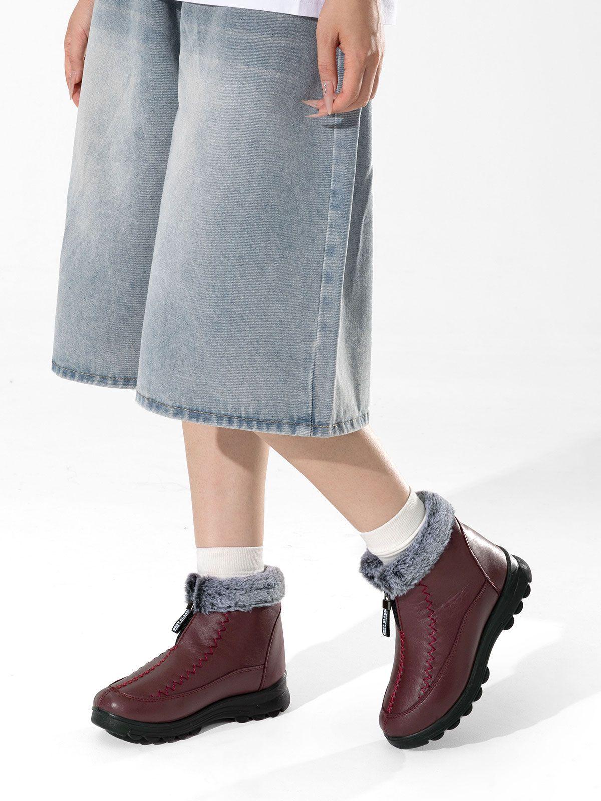 Botin Mujer Casusl De Nieve Térmico Eco Cuero Weide TFA305-1