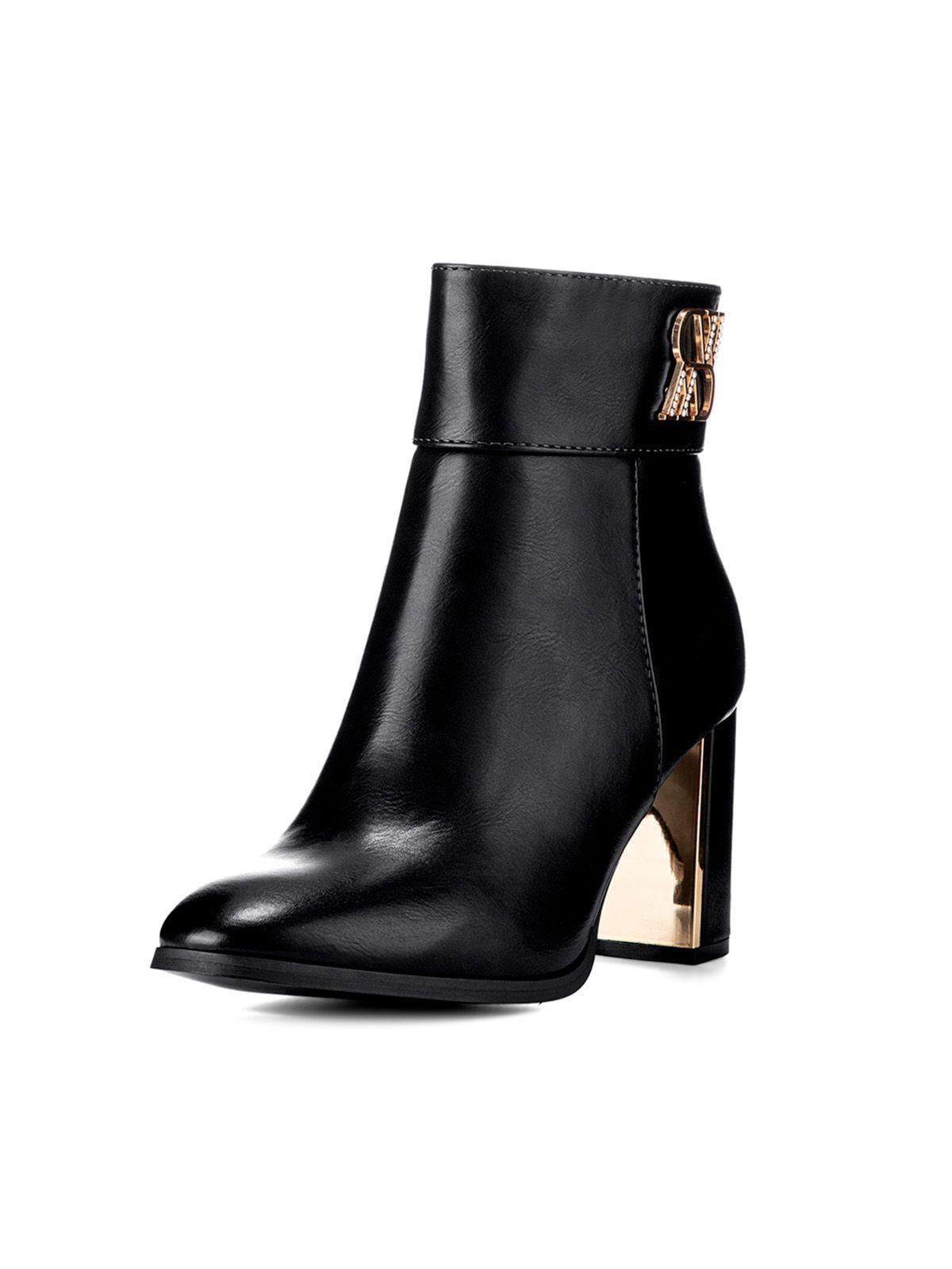 Botin Negro Casual Mujer Weide CZY581-0