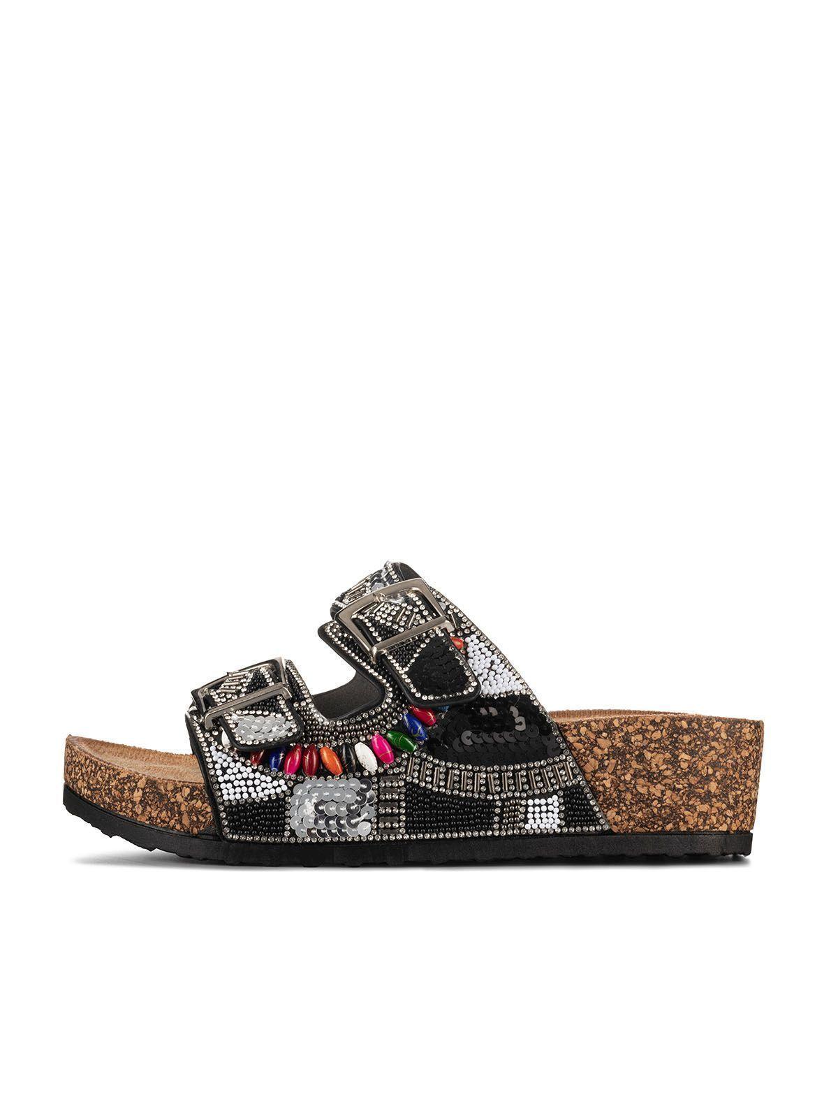 Sandalias Chalas Mujer Vintage Confort Pedrería Weide GH136-4
