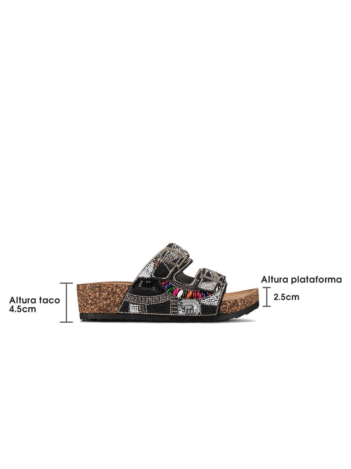 Sandalias Chalas Mujer Vintage Confort Pedrería Weide GH136-6