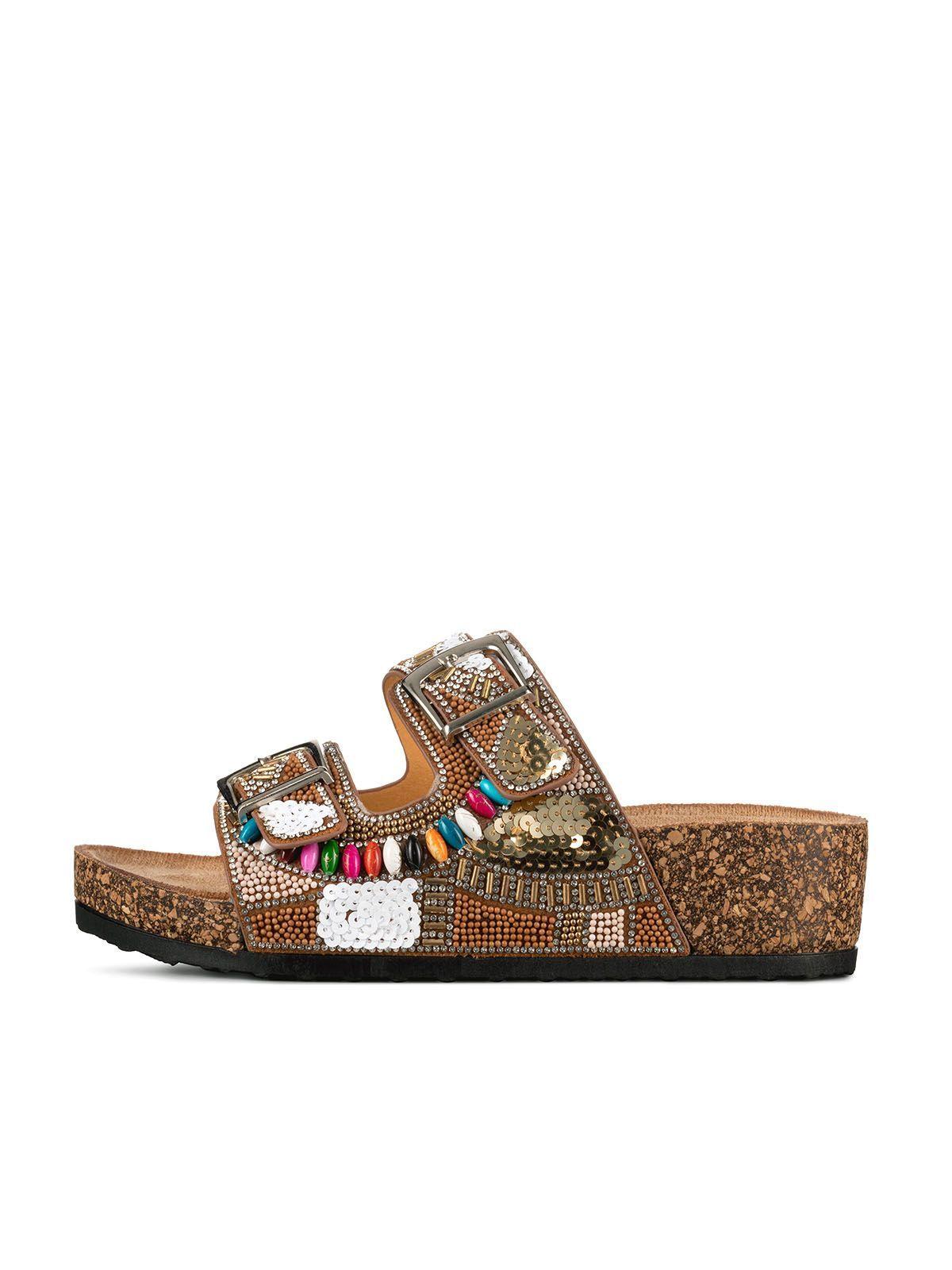 Sandalias Chalas Mujer Vintage Confort Pedrería Weide GH136-4