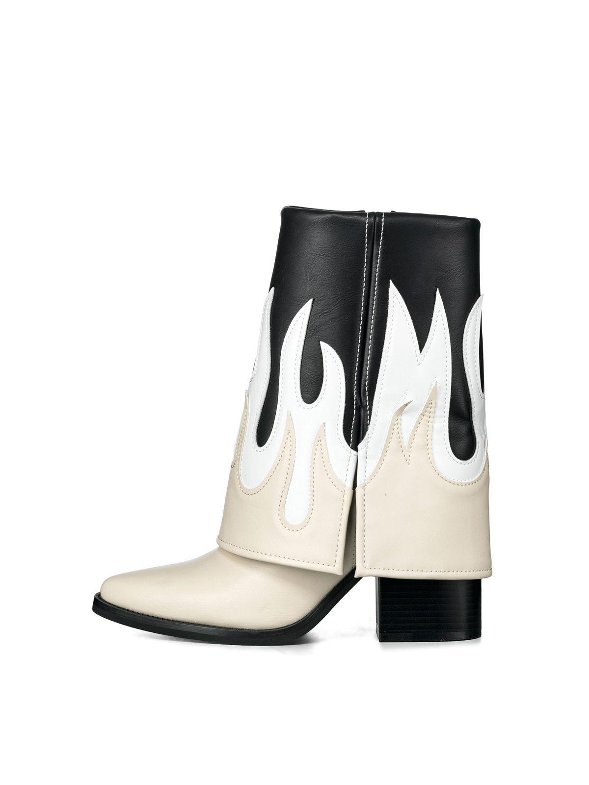 Botas Largas Mujer Eco Cuero De Moda Taco Alto Weide DH83-4