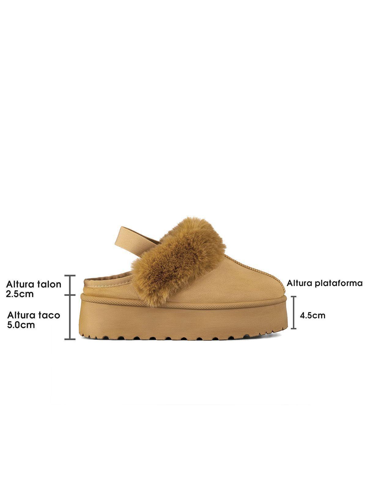 Zueco tipo Pantufla Casual Mujer Moda Con Felpa Weide SL26-6