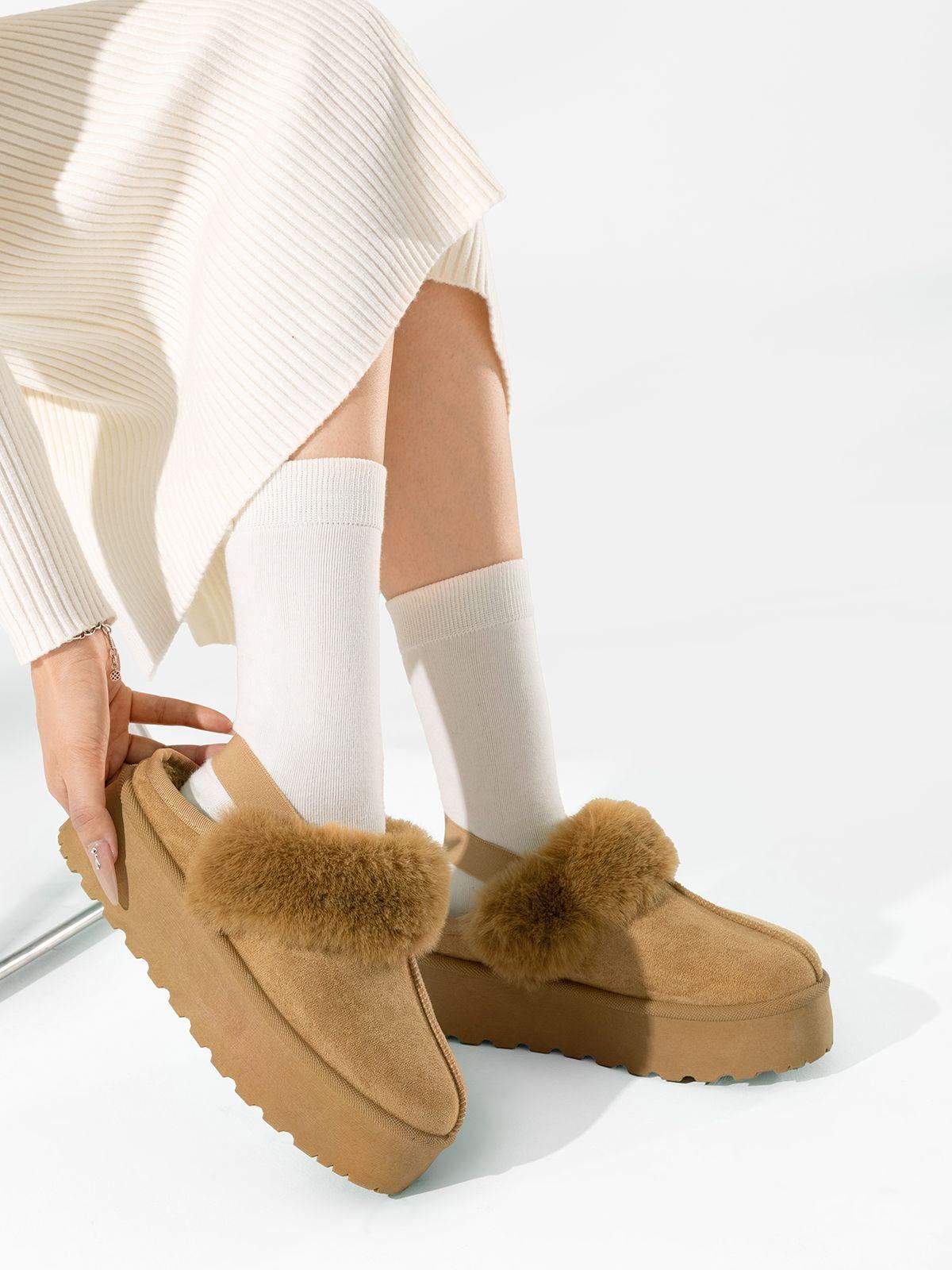 Zueco tipo Pantufla Casual Mujer Moda Con Felpa Weide SL26-1