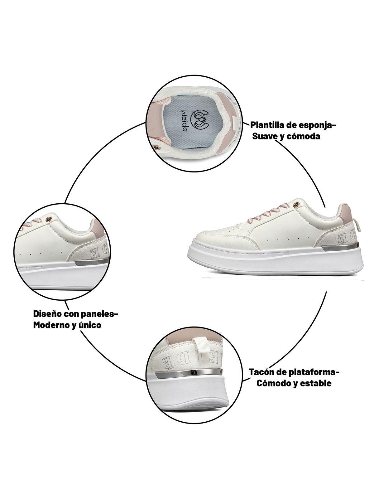 Zapatilla Urbana Casual Plataforma Mujer Weide SS02-8