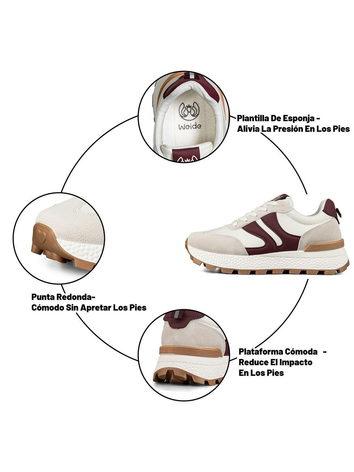 Zapatillas Urbana Mujer Deportiva Vintage Confort Weide SL21-9