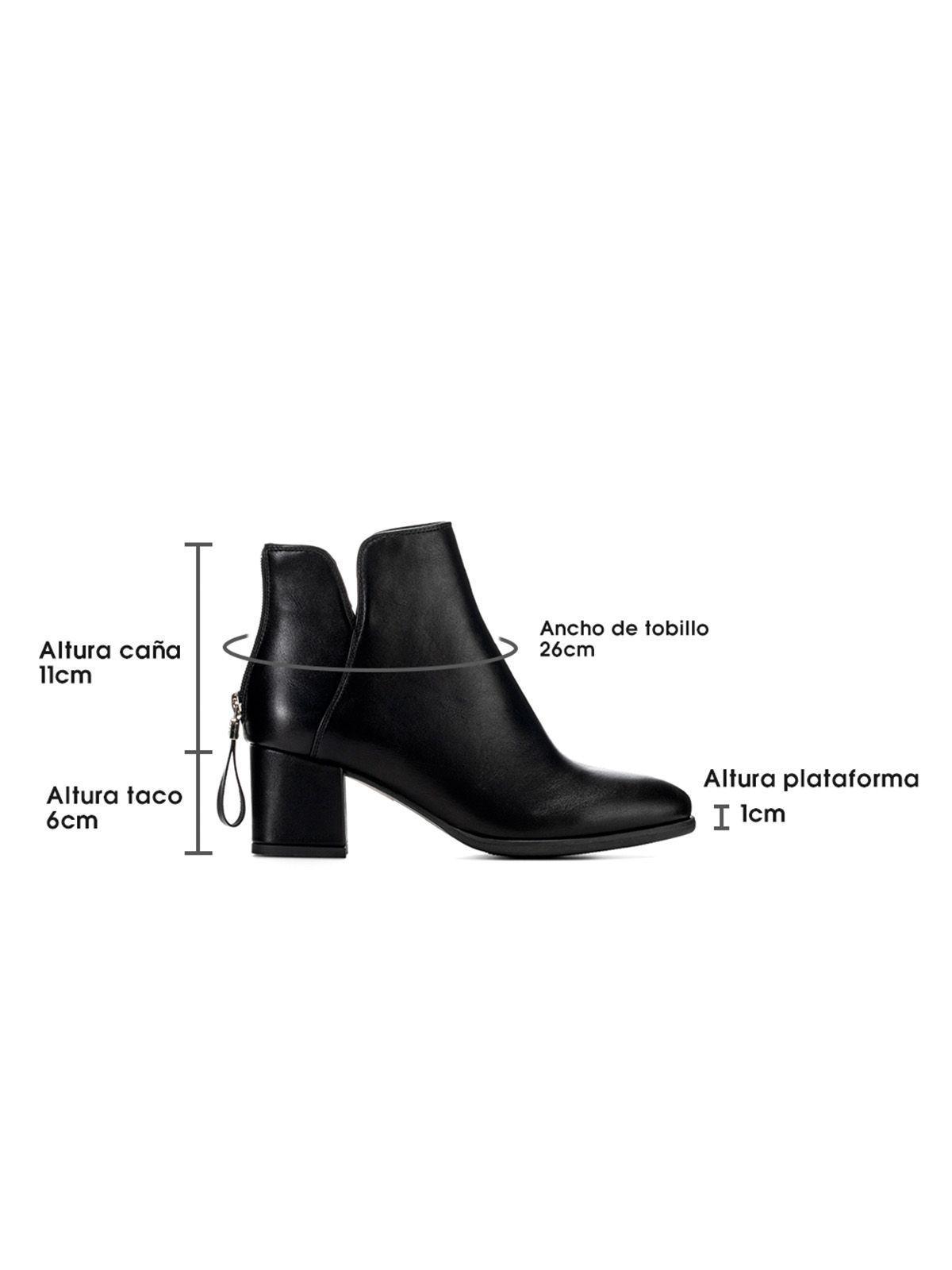 Botin Negro Casual Mujer Weide HX301-6