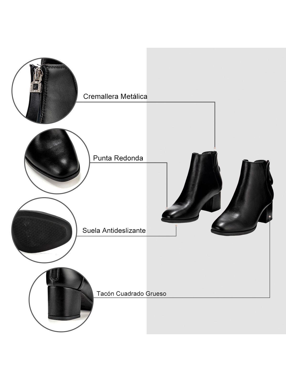 Botin Negro Casual Mujer Weide HX301-7