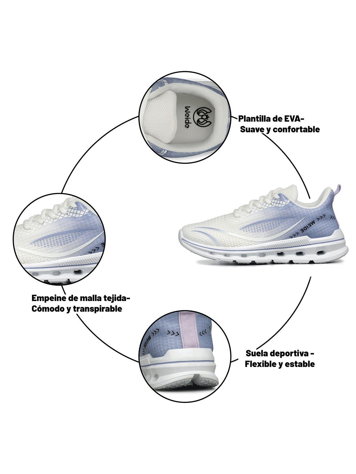 Zapatilla Casual Plataforma Transpirable Mujer Weide TFA311-5