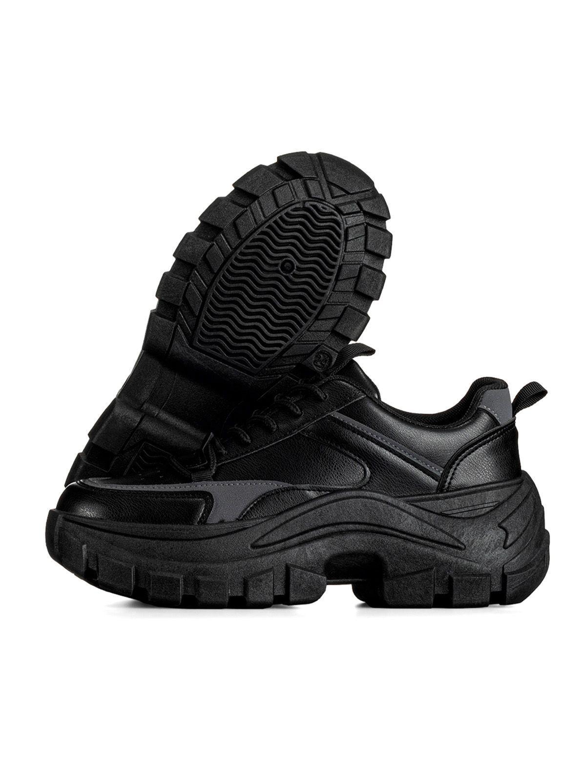 Zapatilla Negro Casual Mujer Weide WLT01-4