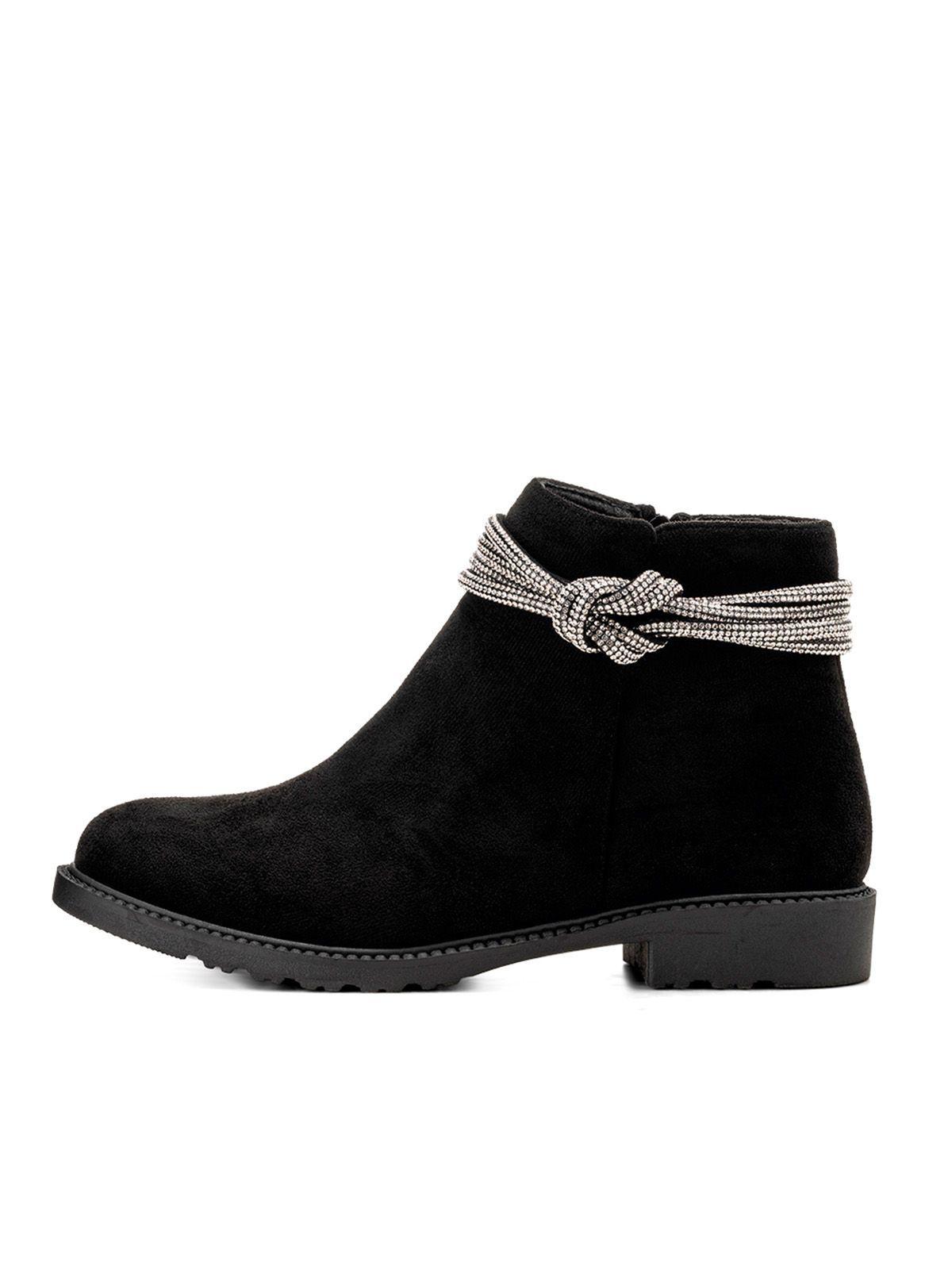 Botin Negro Casual Mujer Weide GH109-1