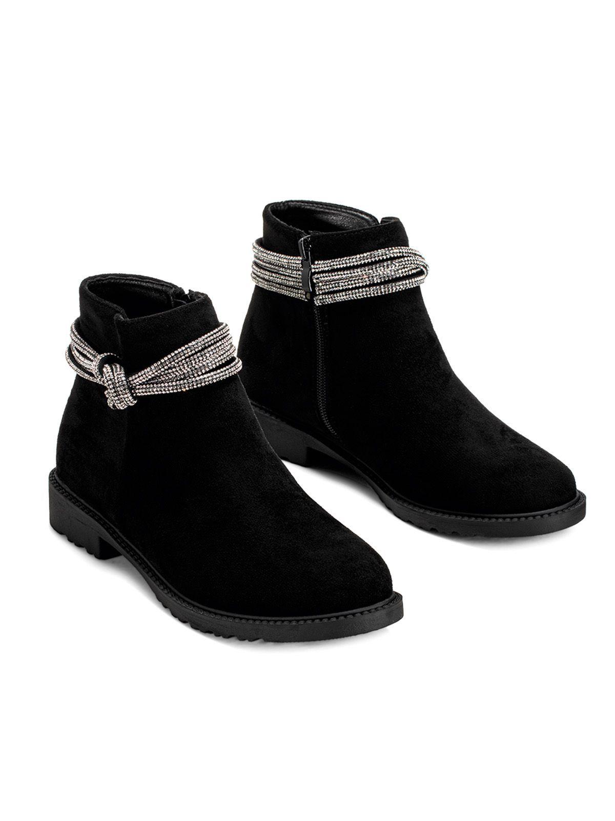 Botin Negro Casual Mujer Weide GH109-2