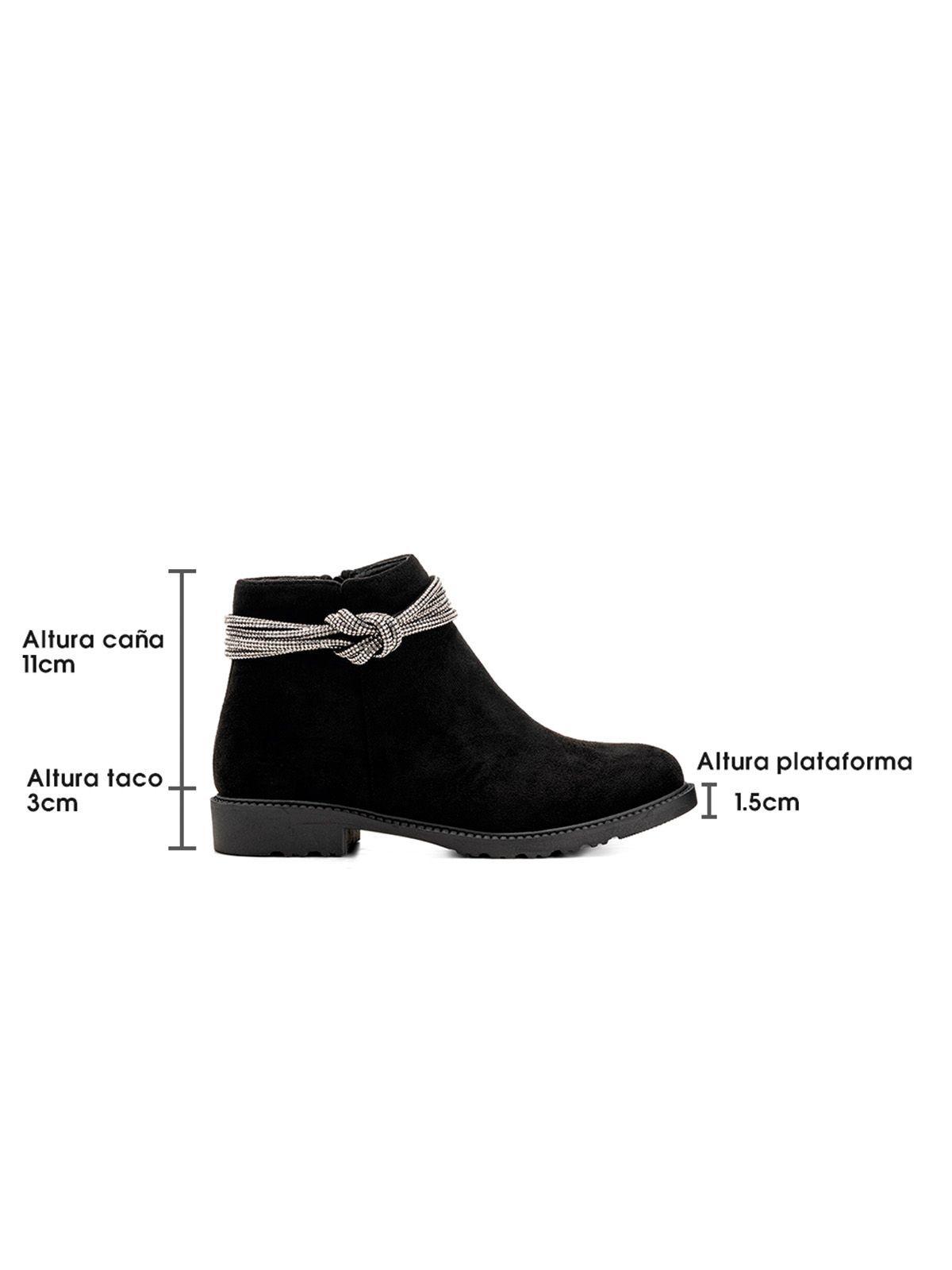 Botin Negro Casual Mujer Weide GH109-4