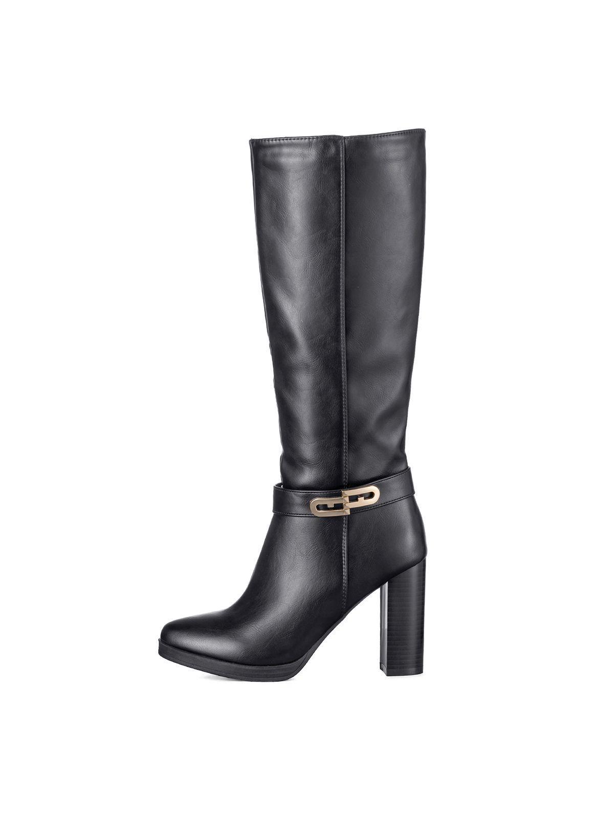 Botas Largas Mujer Tacon Grueso De Moda Vintage Weide QBM12-2