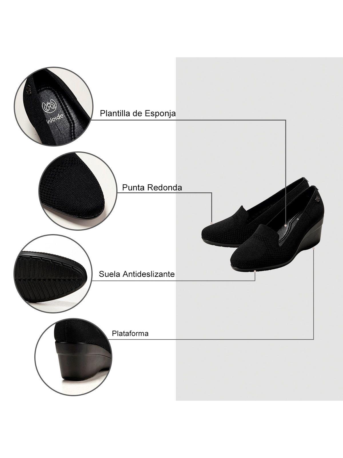 Zapatos Negro Casual Mujer Weide GH116-6