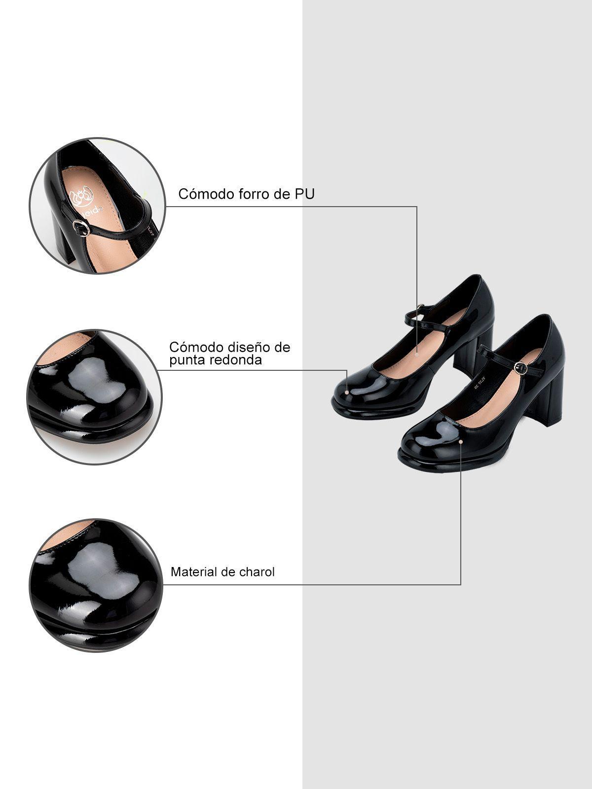 Zapatos Taco Negro Weide YL37-5