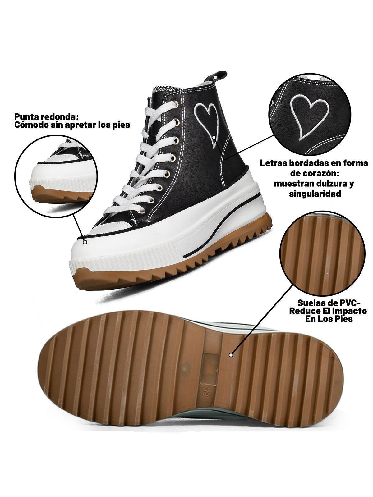 Zapatilla Casual Urbana Mujer Plataforma Clasico Weide HX502-7