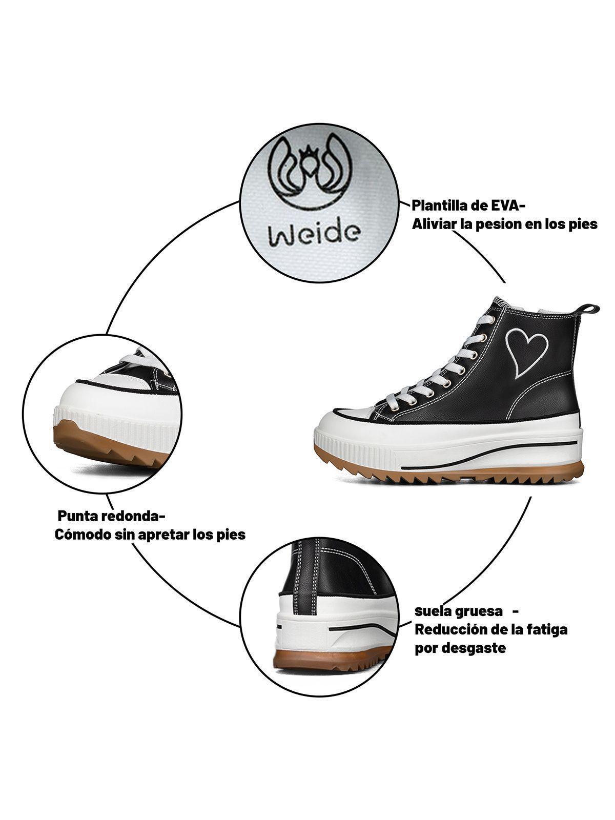 Zapatilla Casual Urbana Mujer Plataforma Clasico Weide HX502-8