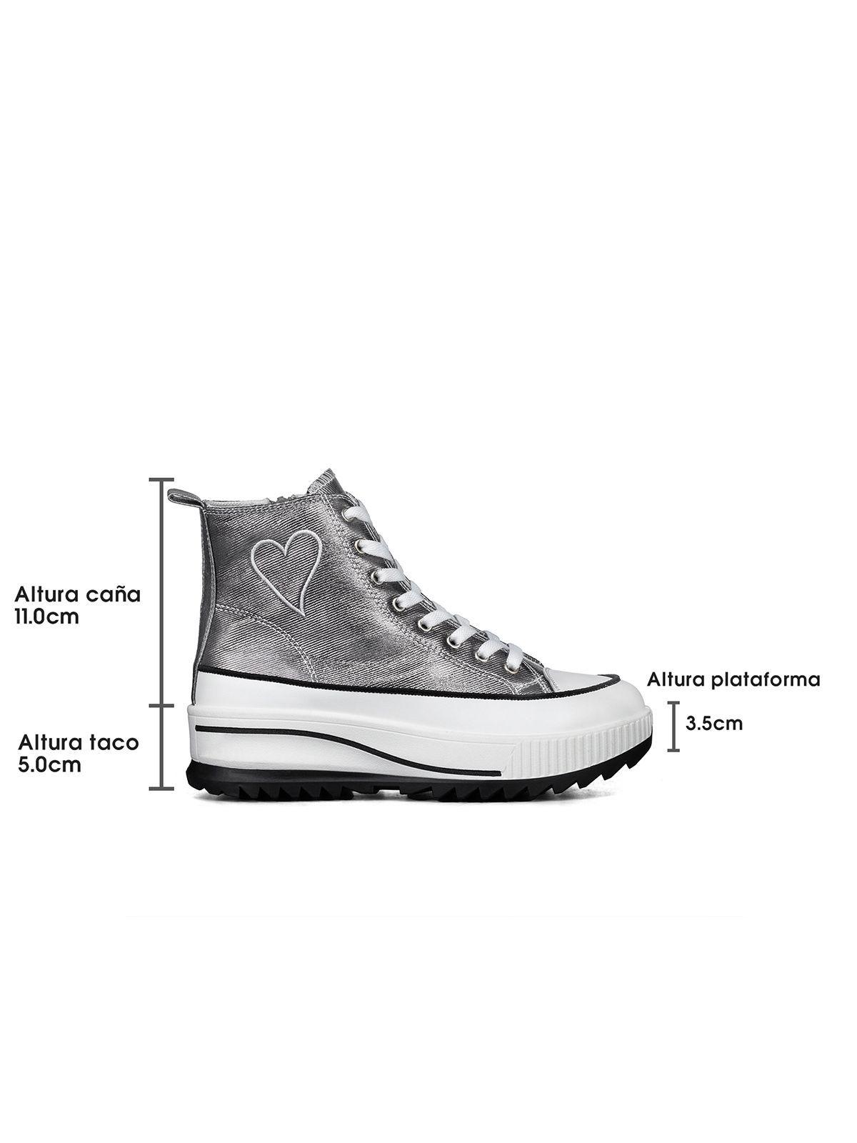 Zapatilla Casual Urbana Mujer Plataforma Clasico Weide HX502-6