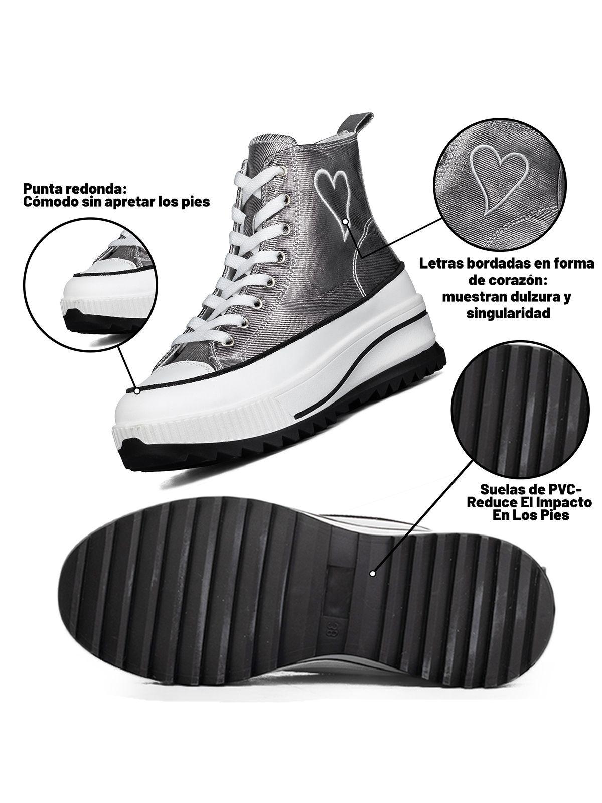 Zapatilla Casual Urbana Mujer Plataforma Clasico Weide HX502-7