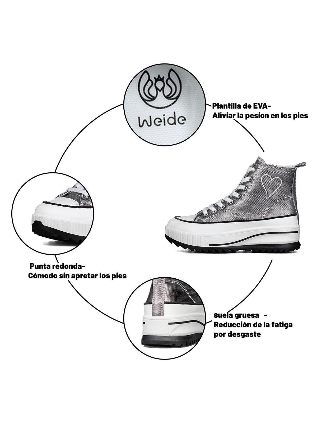 Zapatilla Casual Urbana Mujer Plataforma Clasico Weide HX502-8