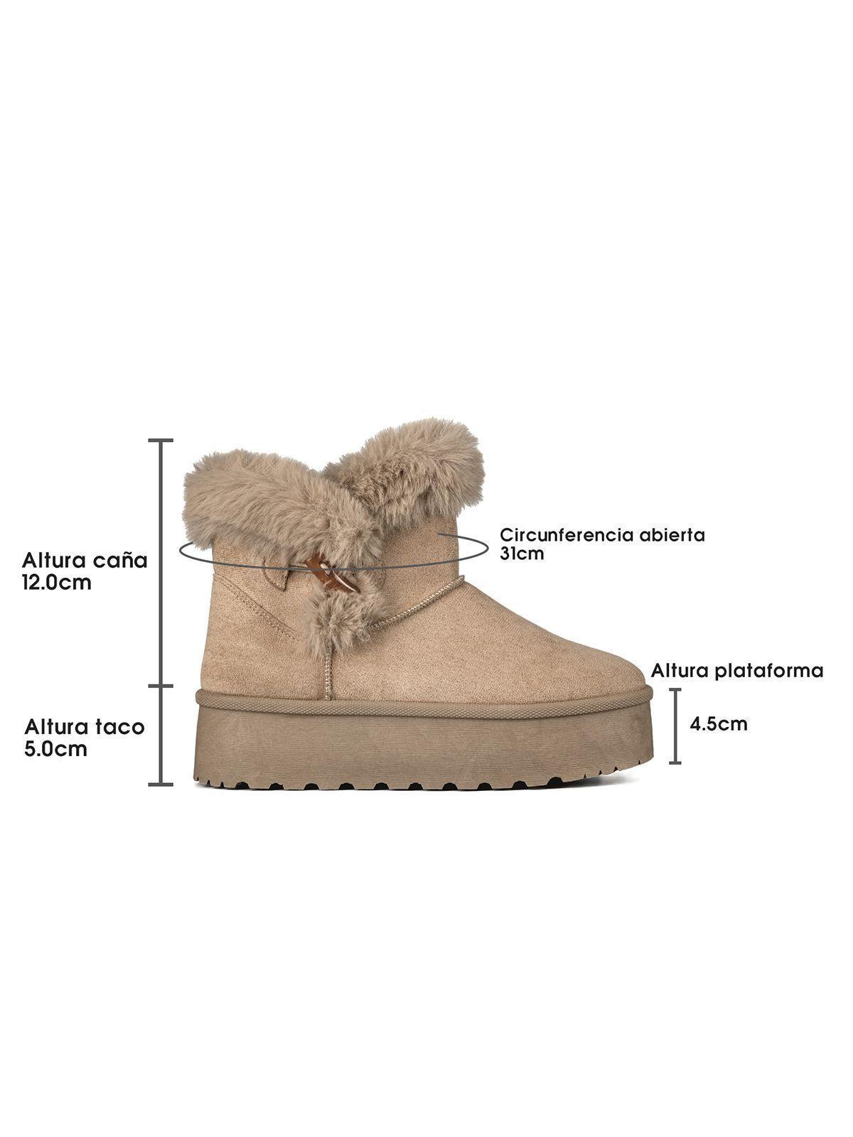 Botin Casual Mujer Gamuza Vintage Antideslizante Weide LT201-6
