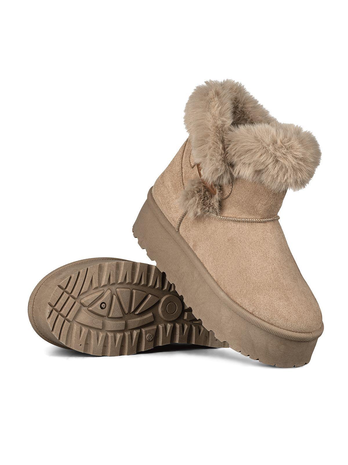 Botin Casual Mujer Gamuza Vintage Antideslizante Weide LT201-5